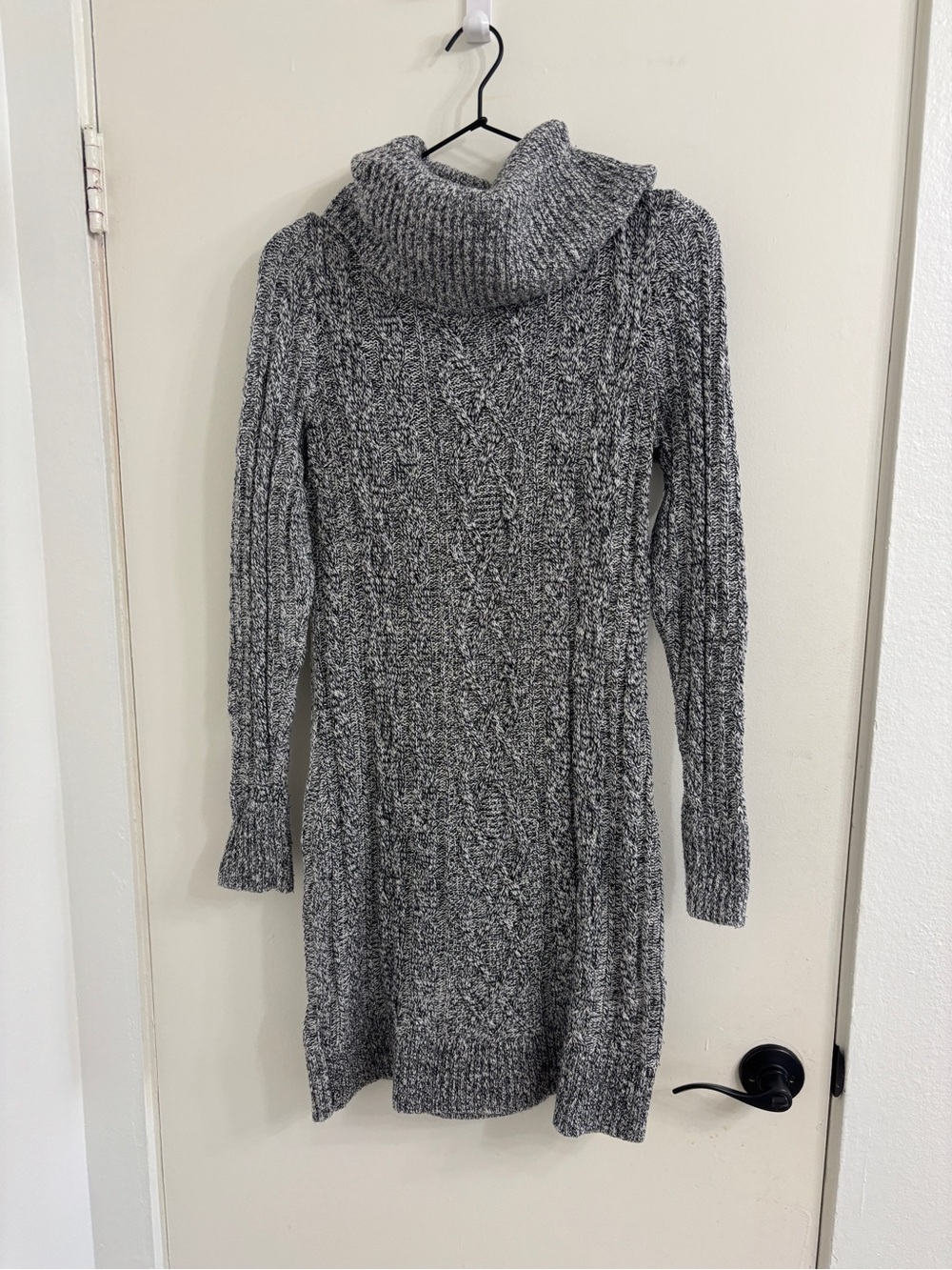 Loft Dark Gray Ribbed Turtleneck Sweater